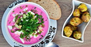 Рецепт Свекольника классического с квасом