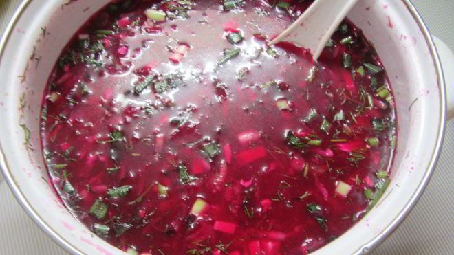 Рецепт свекольника летнего