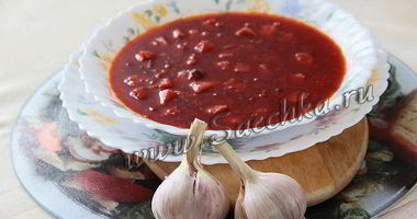 Рецепт Свекольника с фасолью и грибами