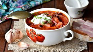 Рецепт Свекольника с фасолью