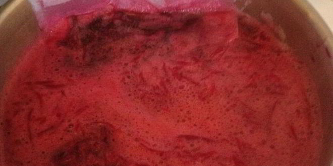 Рецепт свекольника с грибными пельмешками