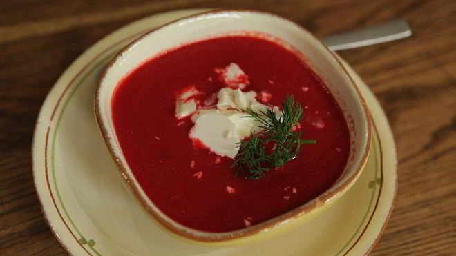 Рецепт свекольника с козьим сыром