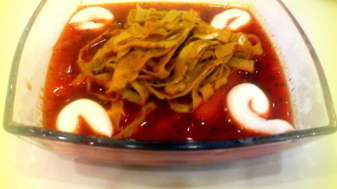 Рецепт свекольника с яичной путанкой