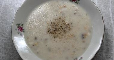 Рецепт Белого сырного супа с курицей и грибами