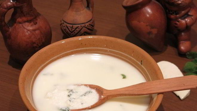 Рецепт грузинского сырного супа гадазелили