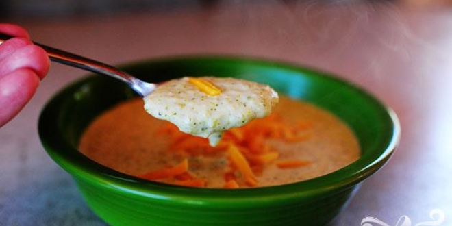 Рецепт Нежного сырного супа с брокколи