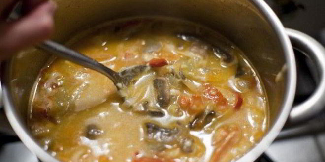 Рецепт низкокалорийного сырного супа