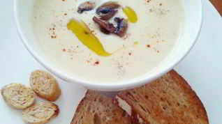 Рецепт Сырного крема-супа с гренками