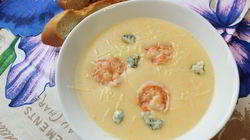 Рецепт Сырного крема-супа с креветками