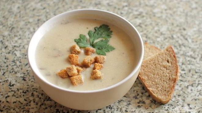 Рецепт сырного крема-супа с курицей