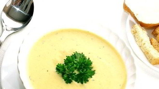 Рецепт сырного крема-супа с манкой