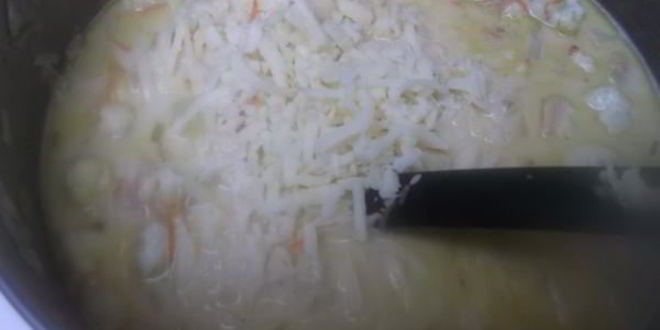 Рецепт сырного супа из цветной капусты