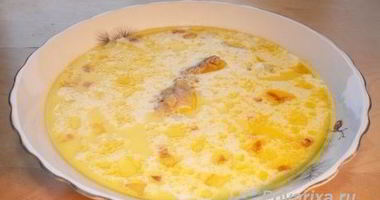 Рецепт Сырного супа-пюре