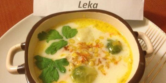 Рецепт сырного супа с брюсельской капустой и клецками