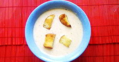 Рецепт Сырного супа с гренками