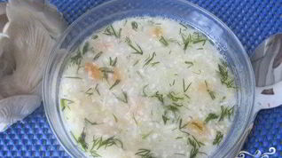 Рецепт Сырного супа с грибами
