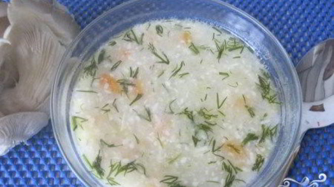 Рецепт сырного супа с грибами