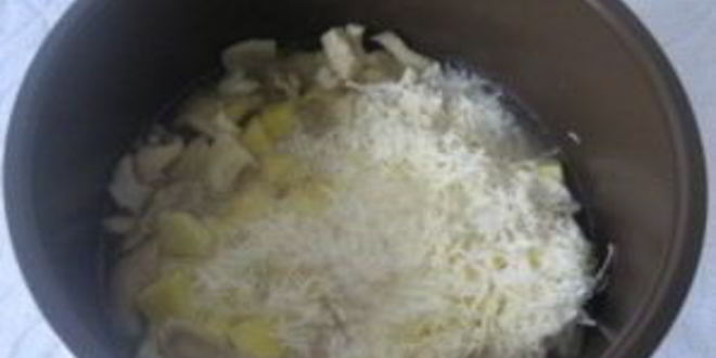 Рецепт сырного супа с грибами