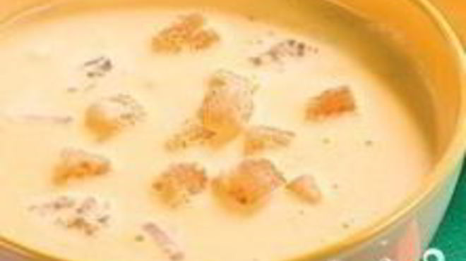 Рецепт сырного супа с копченостями