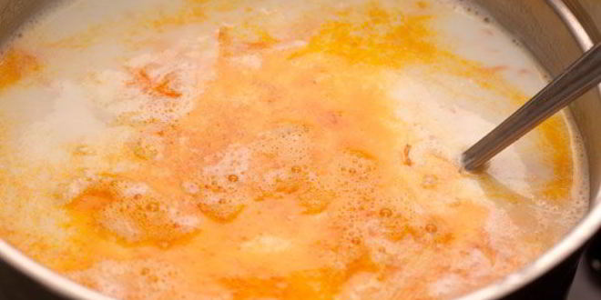 Рецепт сырного супа с креветками