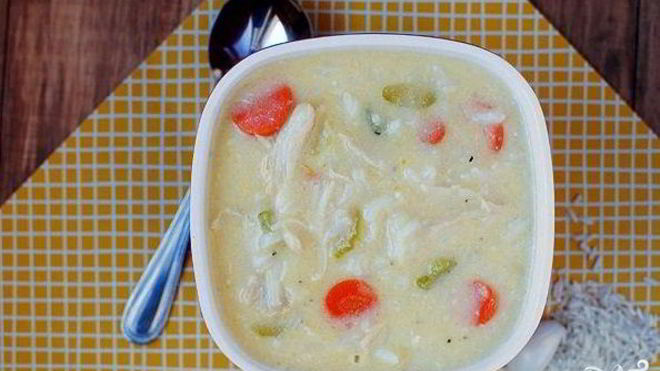 Рецепт сырного супа с курицей и рисом