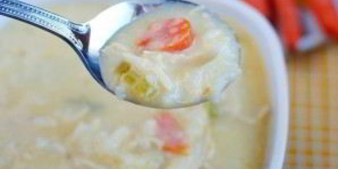 Рецепт сырного супа с курицей и рисом