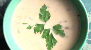 Рецепт Сырного супа с лесными грибами