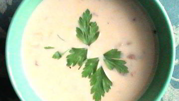 Рецепт Сырного супа с лесными грибами