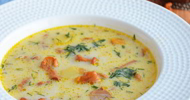 Рецепт Сырного супа с лисичками