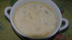 Рецепт Сырного супа с морепродуктами