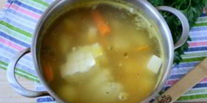 Рецепт сырного супа с морковкой