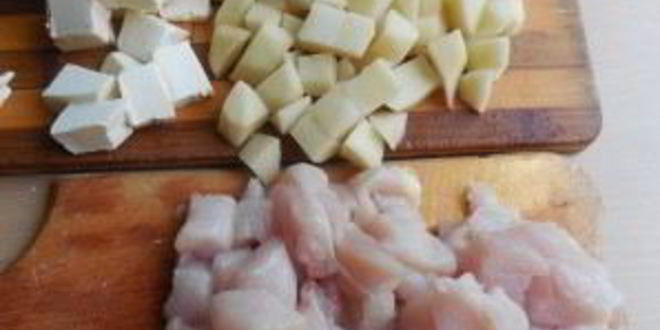 Рецепт сырного супа с мясом