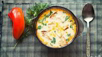 Рецепт Сырного супа с овощами