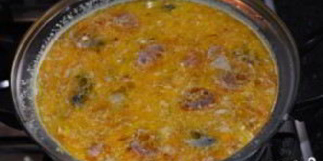 Рецепт сырного супа с шампиньонами и копченостями