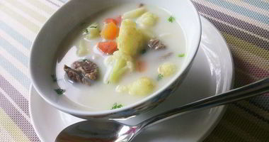 Рецепт Сырного супа с цветной капустой