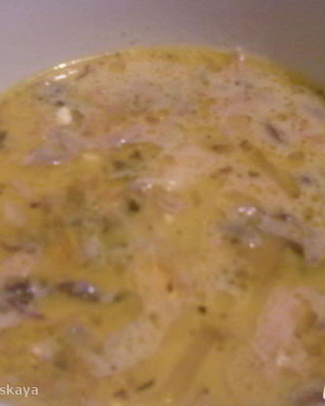 Рецепт сырного супа