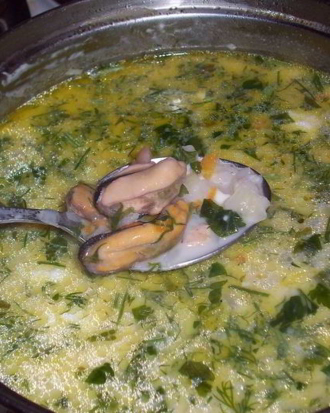 Рецепт сырного супчика морского