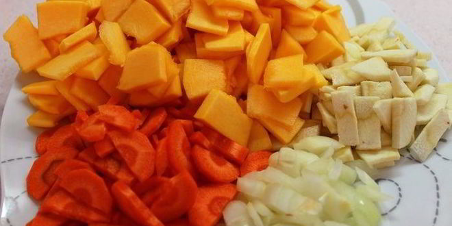 Рецепт тыквенно-сырного суп с пастернаком