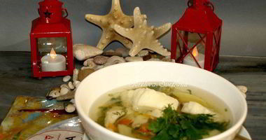 Рецепт Хитрой ухи на курином бульоне