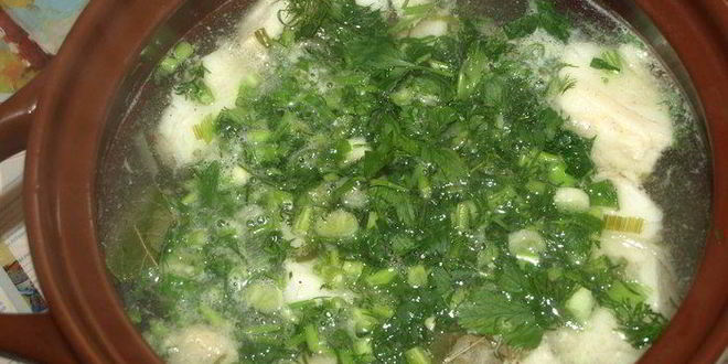 Рецепт хитрой ухи на курином бульоне