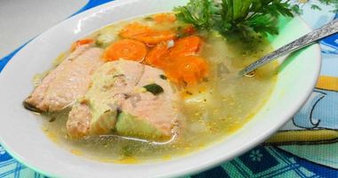 Рецепт Рыбного супа уха из кеты