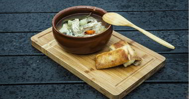 Рецепт Щучьей ухи с блинчиками