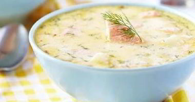 Рецепт Сливочной ухи из семги