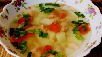 Рецепт Ухи из головы форели