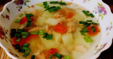 Рецепт Ухи из головы форели