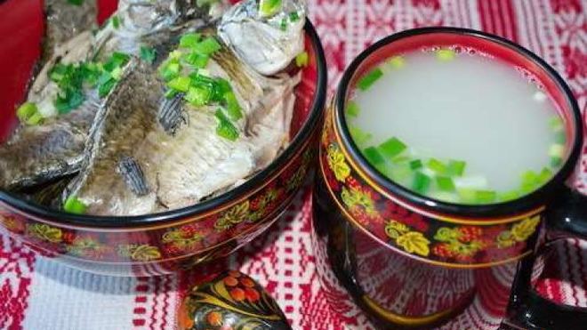 Рецепт ухи из карасей