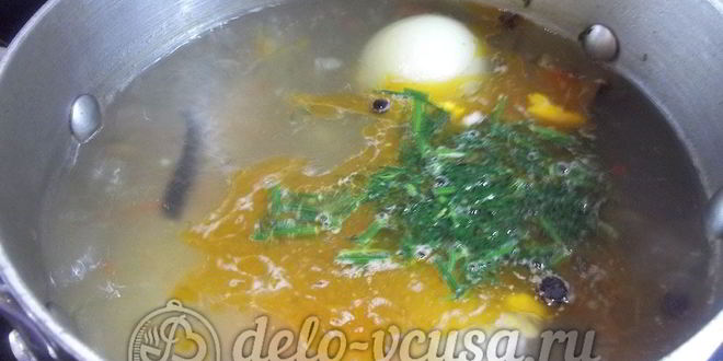 Рецепт ухи из хребтов семги