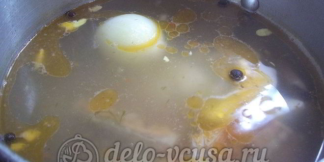 Рецепт ухи из хребтов семги