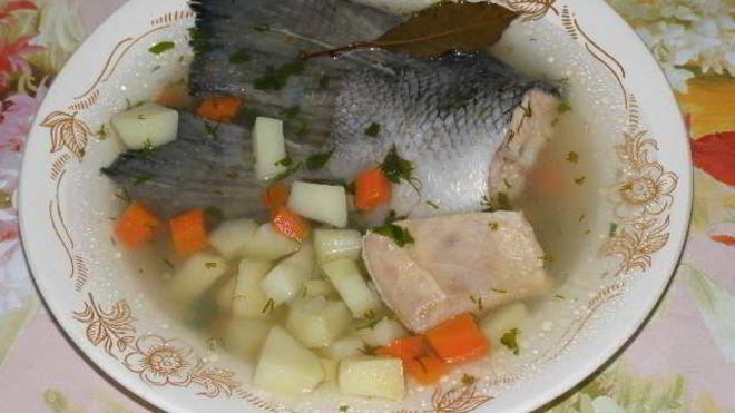 Рецепт ухи из семги по-русски