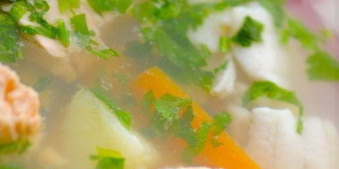 Рецепт Ухи из тилапии с перловкой